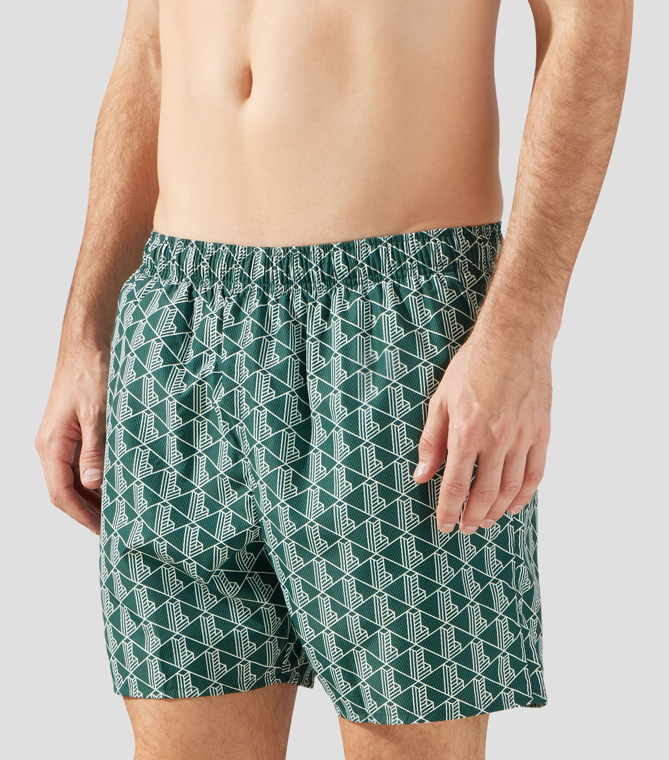 Traje de baño largo estampado Hombre